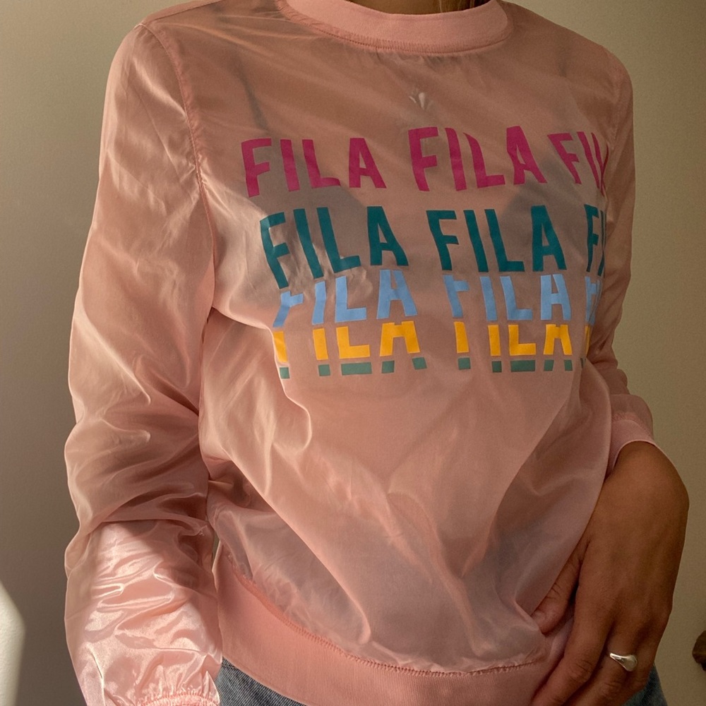 Fila Sheer Pink Crewneck